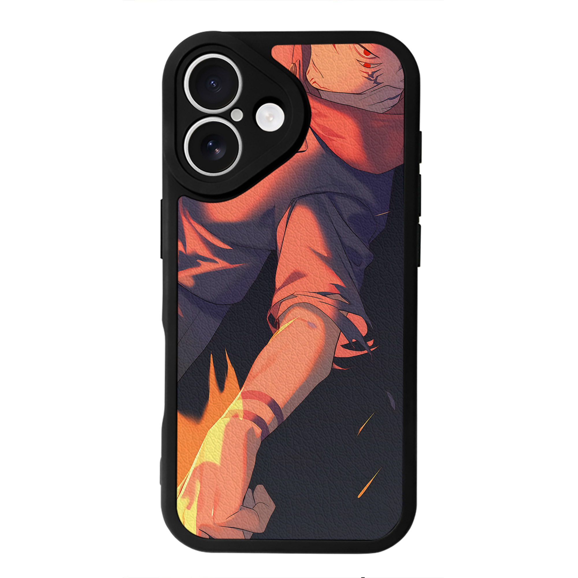 （画像用） 呪術廻戦 Jujutsu Kaisen 【iPhone 16シリーズ対応】シリコンスマホケース（レザー調） 材質：シリコン